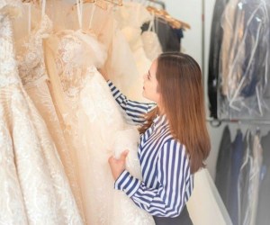 اختيار فستان الزفاف