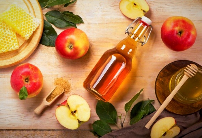 العسل وخل التفاح